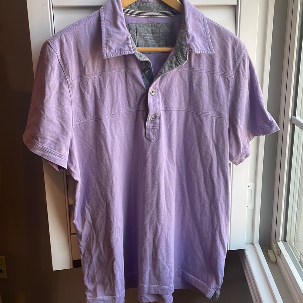 Banana Republic Purple Polo Shirt